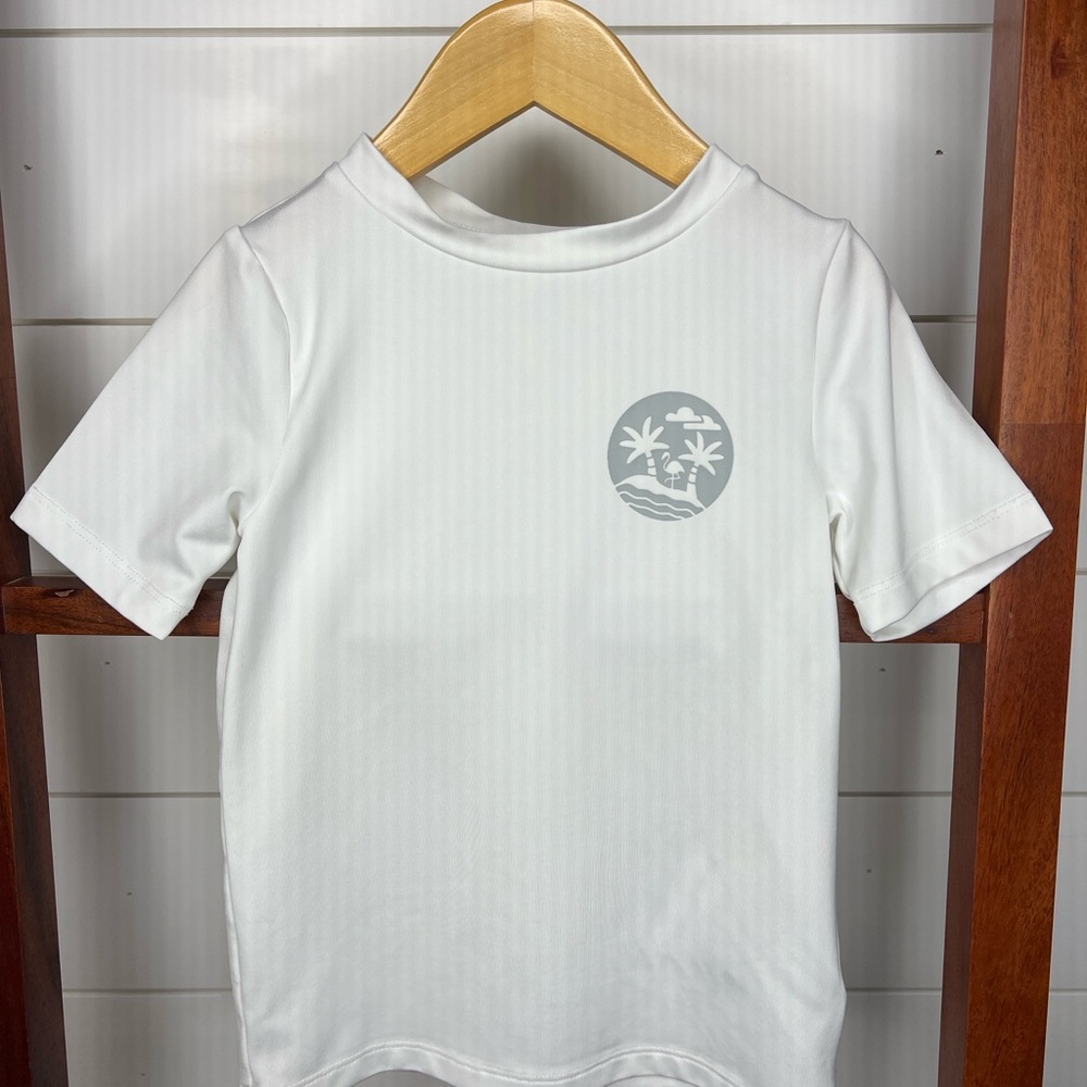 Cat & Jack- Kids White Rash-Guard
